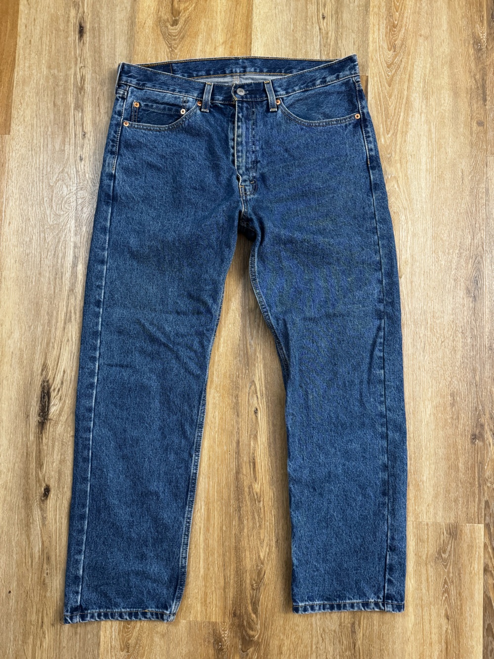 Levi's 505 Men's Dark Blue Relaxed Fit Jeans